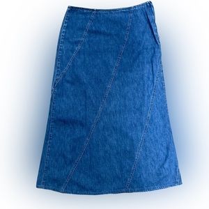 Liz Claiborne denim maxi skirt